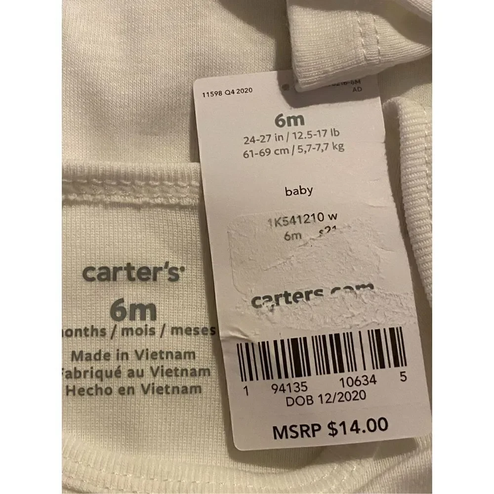 CARTER’S  6M BABY Chick “MY 1ST EASTER” Bodysuit